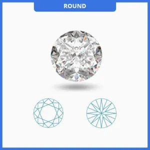 0.35CT J-K/VS2-SI1 Round Cut Diamond MDL#D9002-2