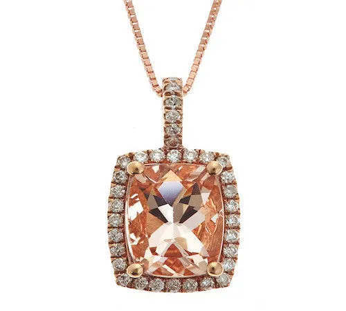 10K GOLD MORGANITE PENDANT SKU# 80044