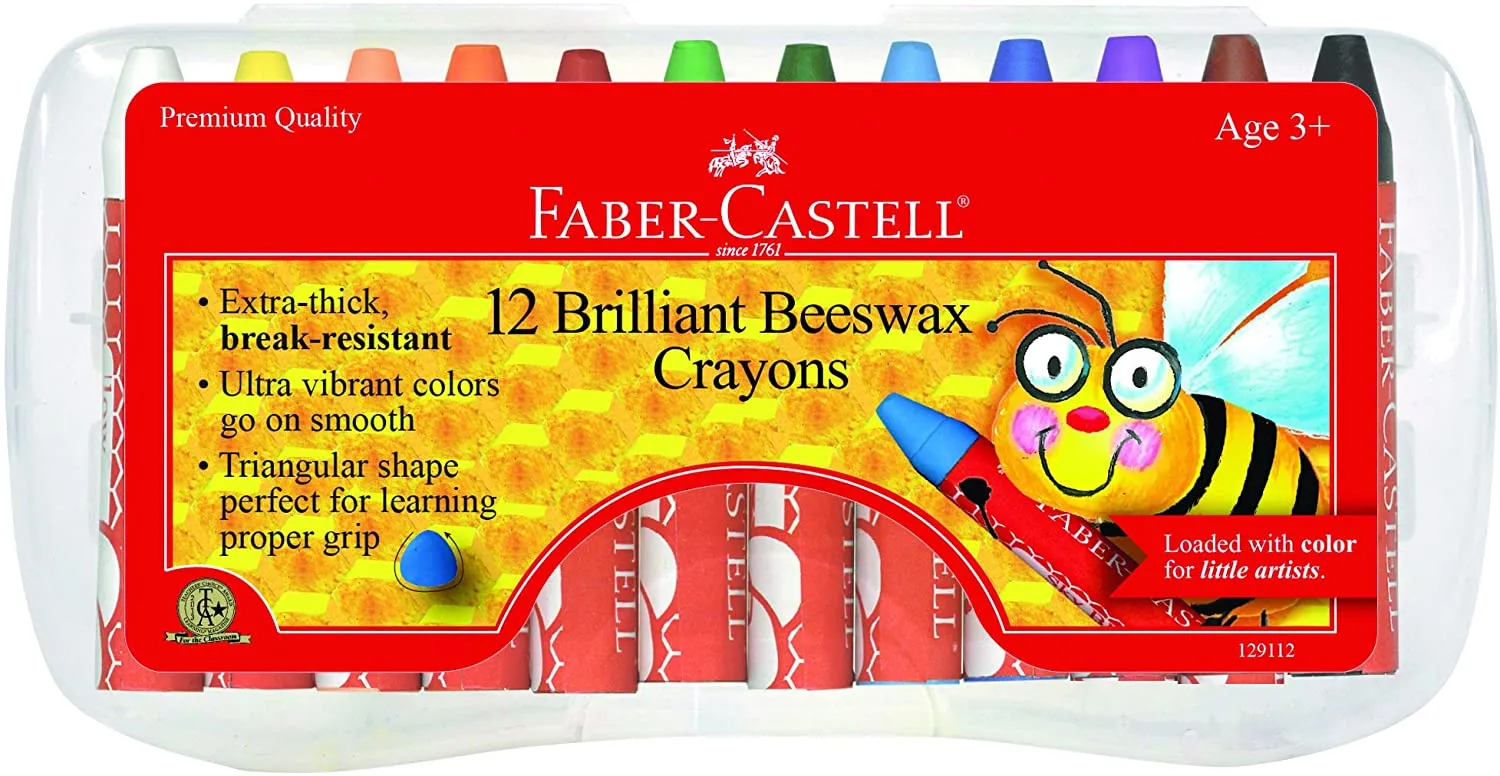 12 Brilliant Beeswax Crayons