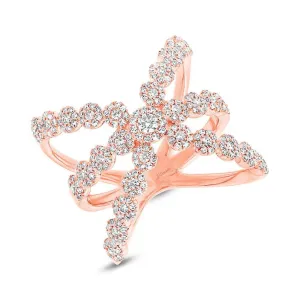 14k Rose Gold Diamond Ring