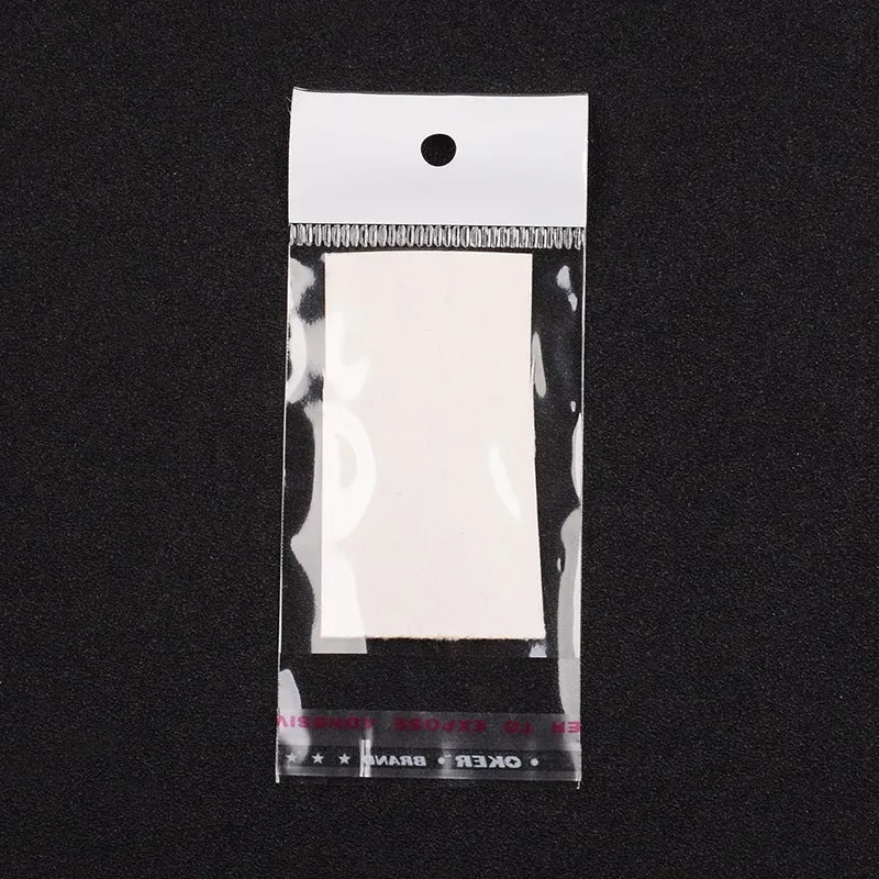 2000 pc Cellophane Bags, 11.5x5cm, Unilateral Thickness: 0.035mm, Inner Measure: 6.5x5cm, Hole: 6mm