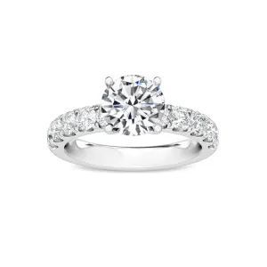 2.03cts Round Brilliant Lab-Grown Diamond 14 Karat Gold Engagement Ring