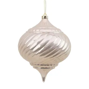 24cm Large Ivory Pearl Finish Finial Tree Ornament