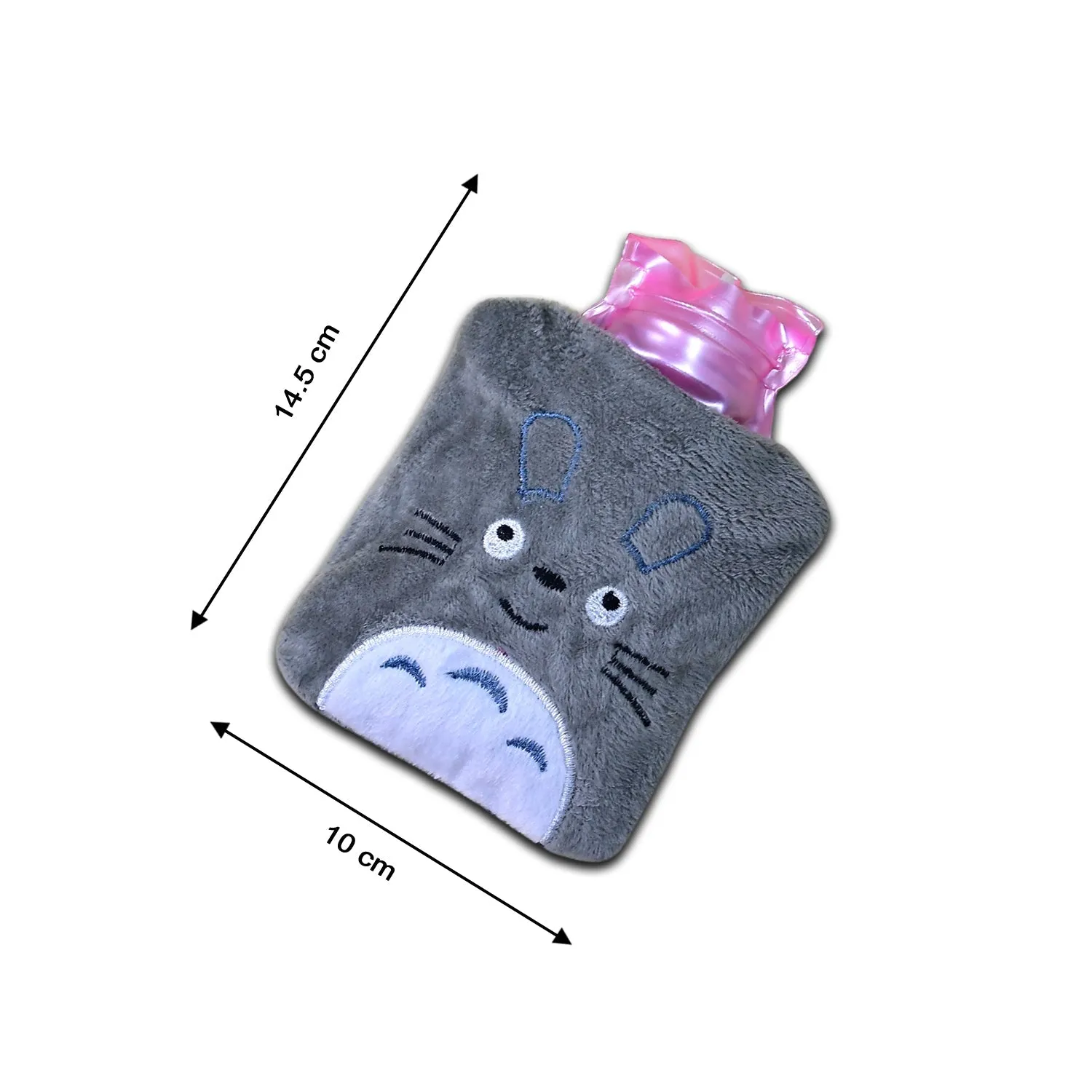 6531 Totoro Cartoon Hot Water Bag small Hot Water Bag with Cover for Pain Relief, Neck, Shoulder Pain and Hand, Feet Warmer, Menstrual Cramps.