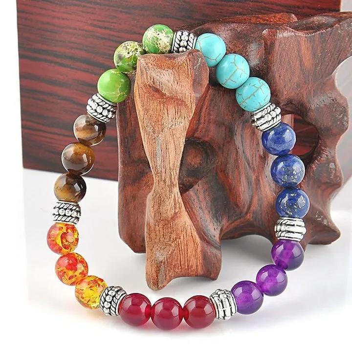 7 Precious Stone Crystals Bracelet