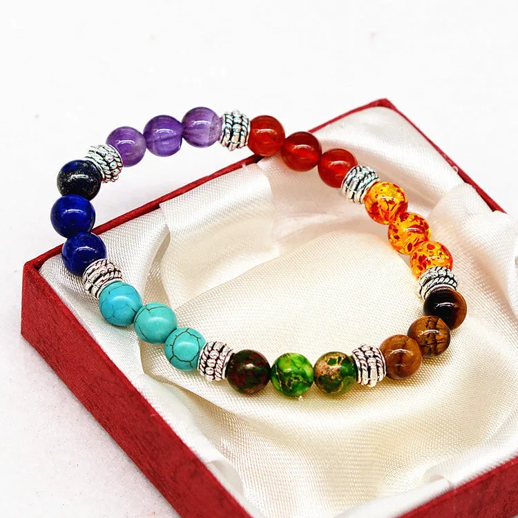 7 Precious Stone Crystals Bracelet