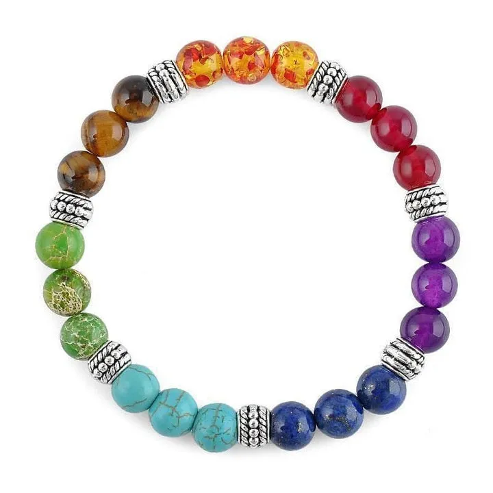 7 Precious Stone Crystals Bracelet