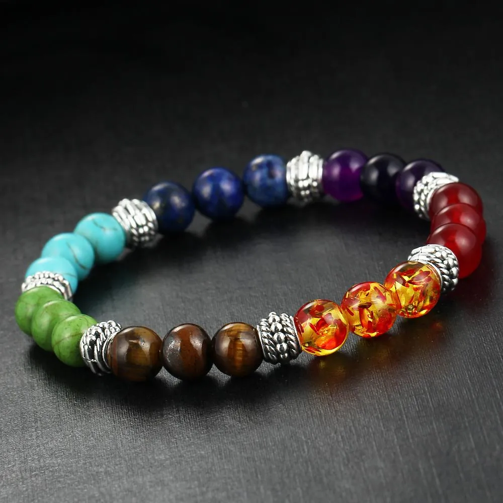 7 Precious Stone Crystals Bracelet