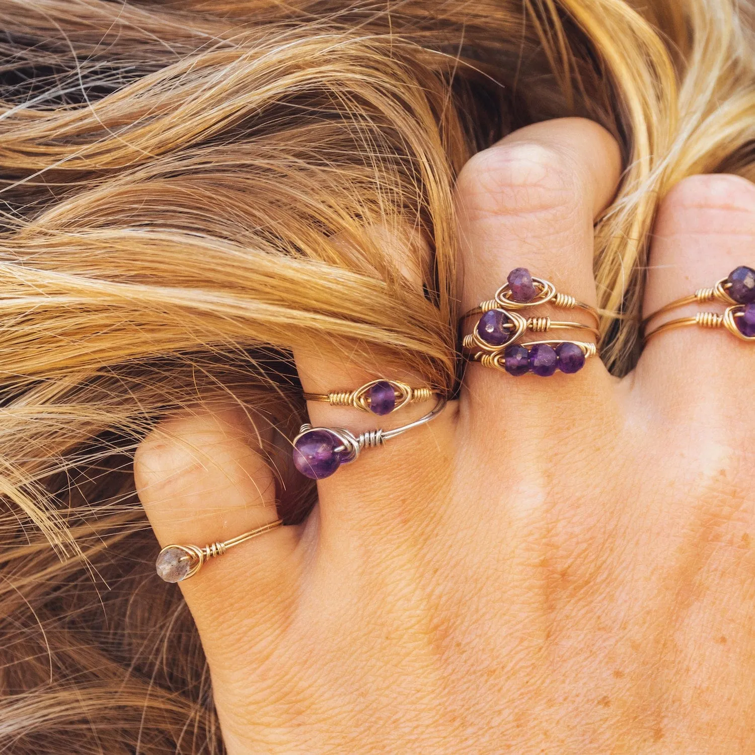 Amethyst Statement Ring