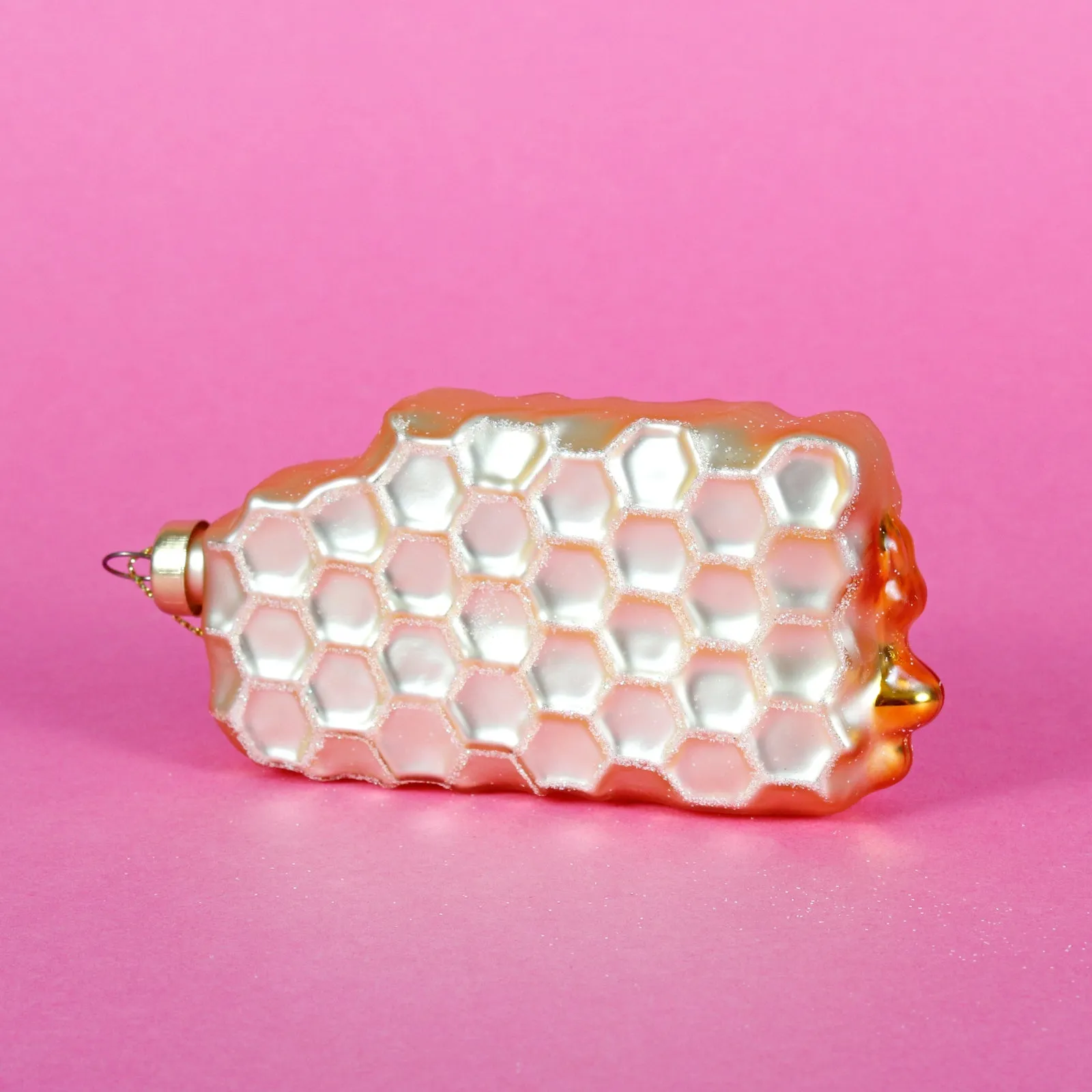 Bees on Honeycomb Shaped Bauble