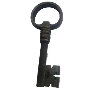 Black Iron Key for Decoration Jerusalem Market Gifts 24 cm x 10 cm