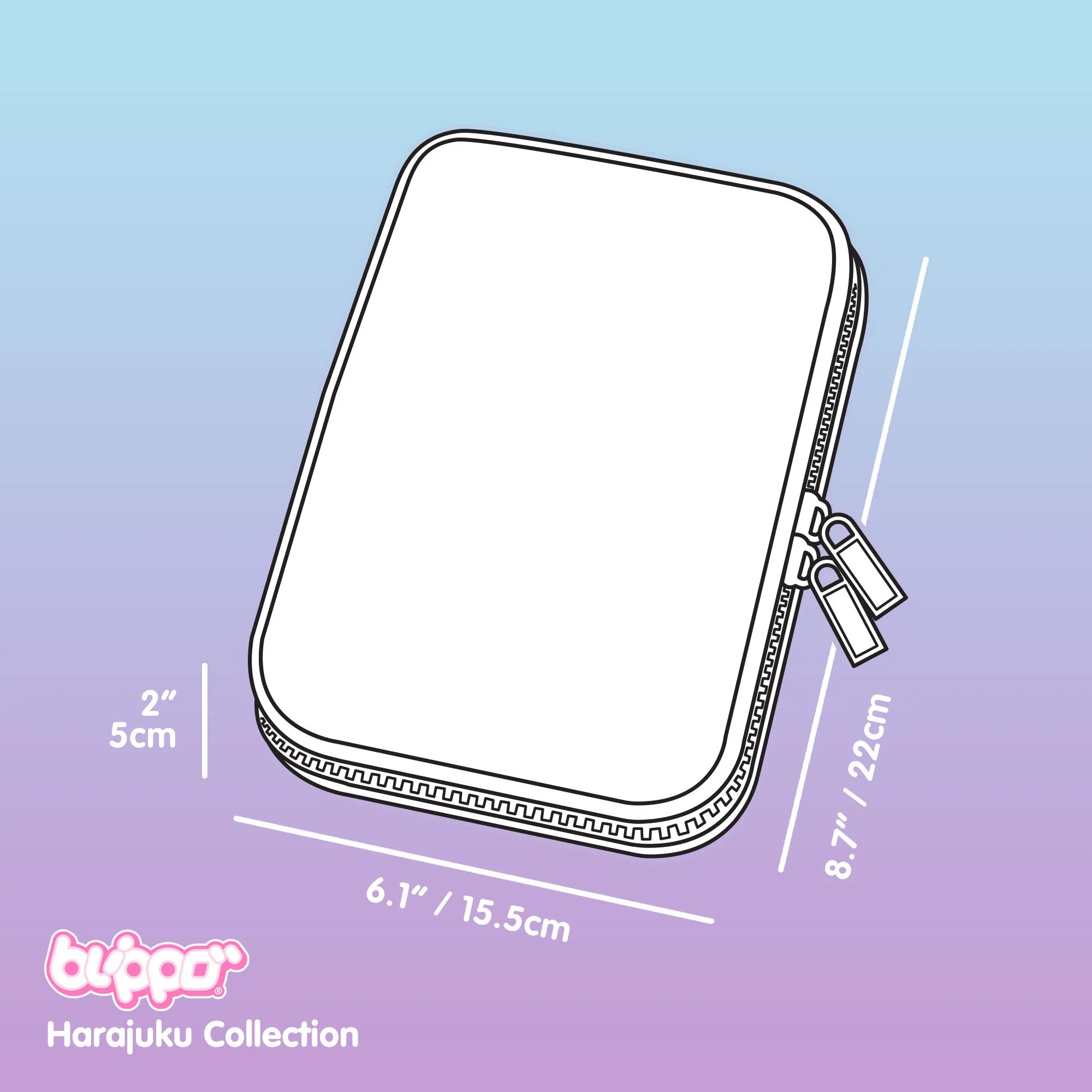 Blippo Harajuku Hardtop Pencil Case - Large