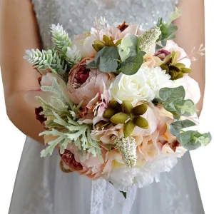 Bridal  Bridesmaid Bouquet Artificial Flowers Valentine's Day Confession Party