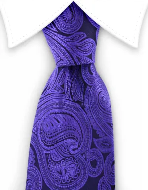 Bright Purple Paisley Tie