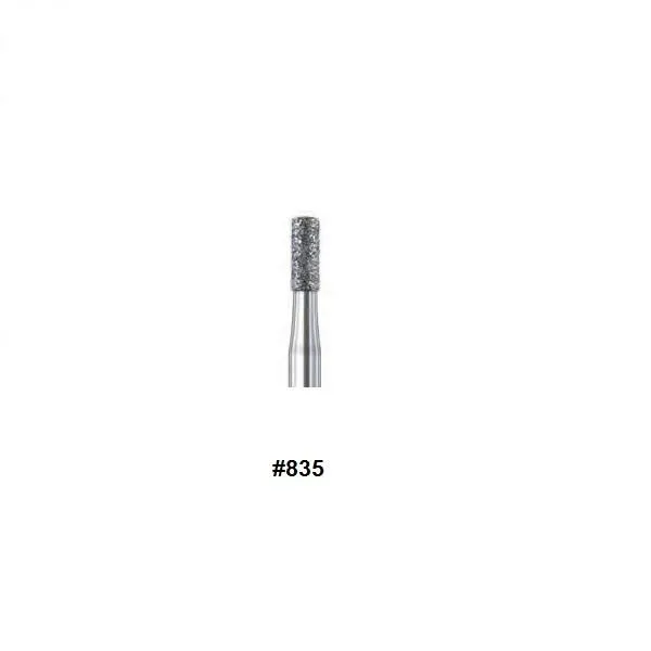 Busch #835 Cylinder Bur - Diamond Coated - 2.35mm Shaft