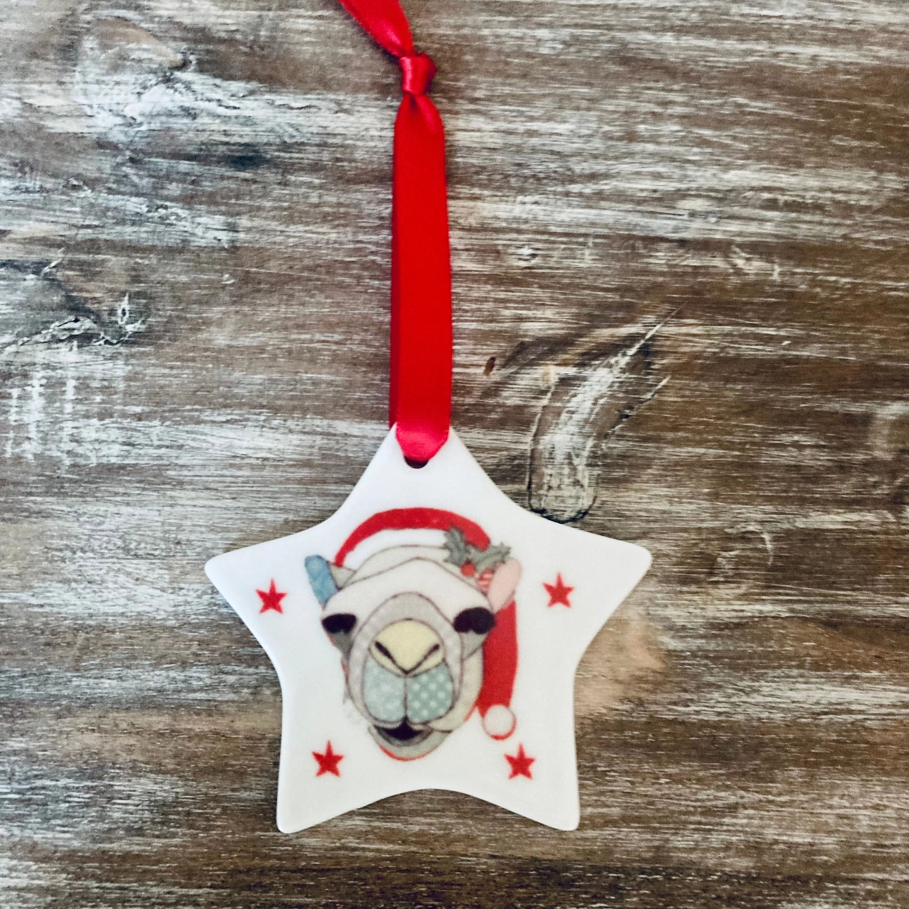 Camel Star Ceramic Tree Decoration