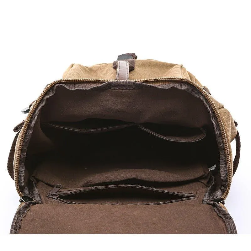 Canvas Backpack Vintage Large School Duffel