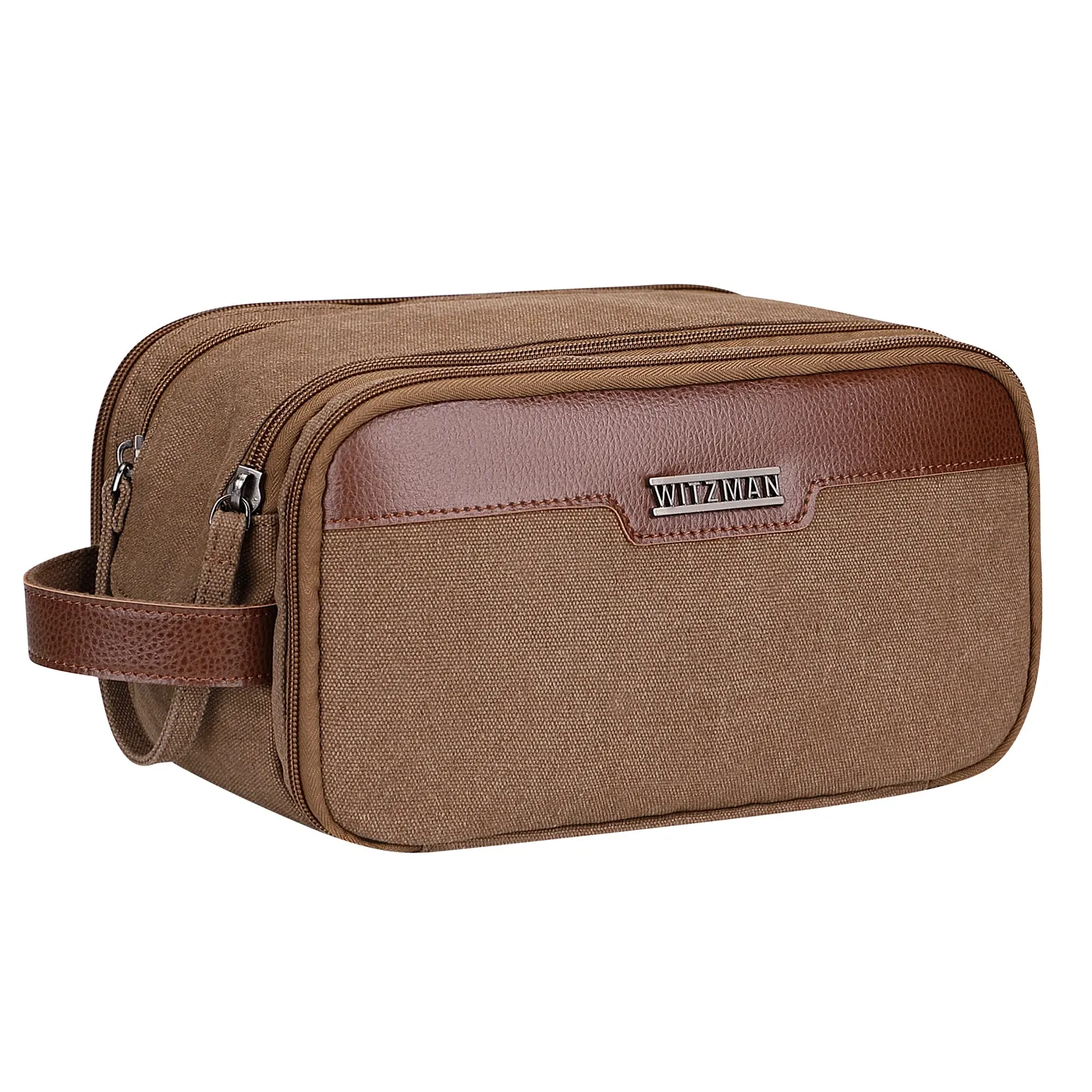 Canvas Toiletry Bag for Men Hanging Dopp Kit