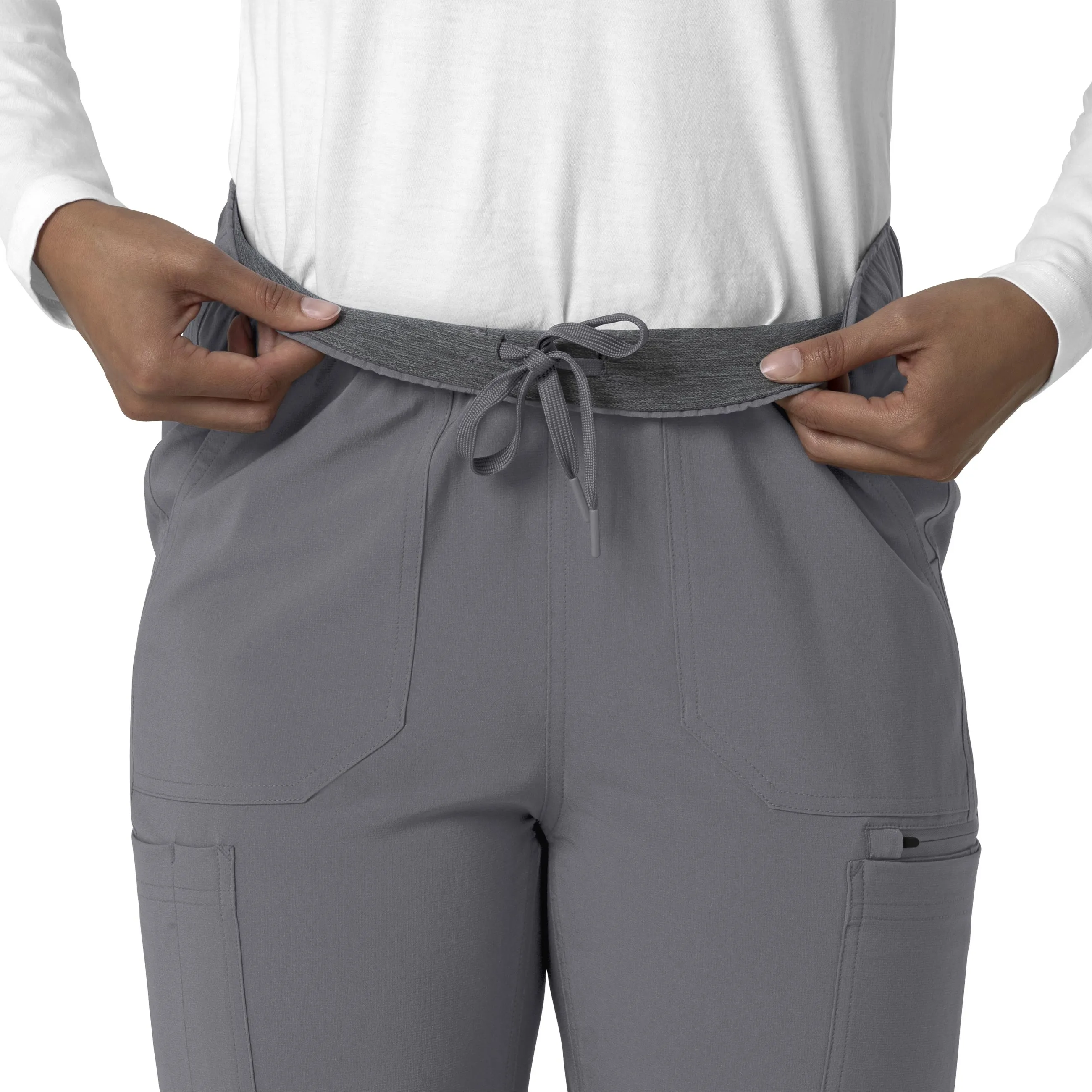 Carhartt Force Cross-Flex Women's Straight Leg Cargo Scrub Pant - Pewter