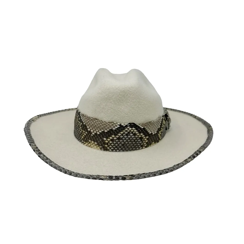 Cattleman's Crease Ivory Python