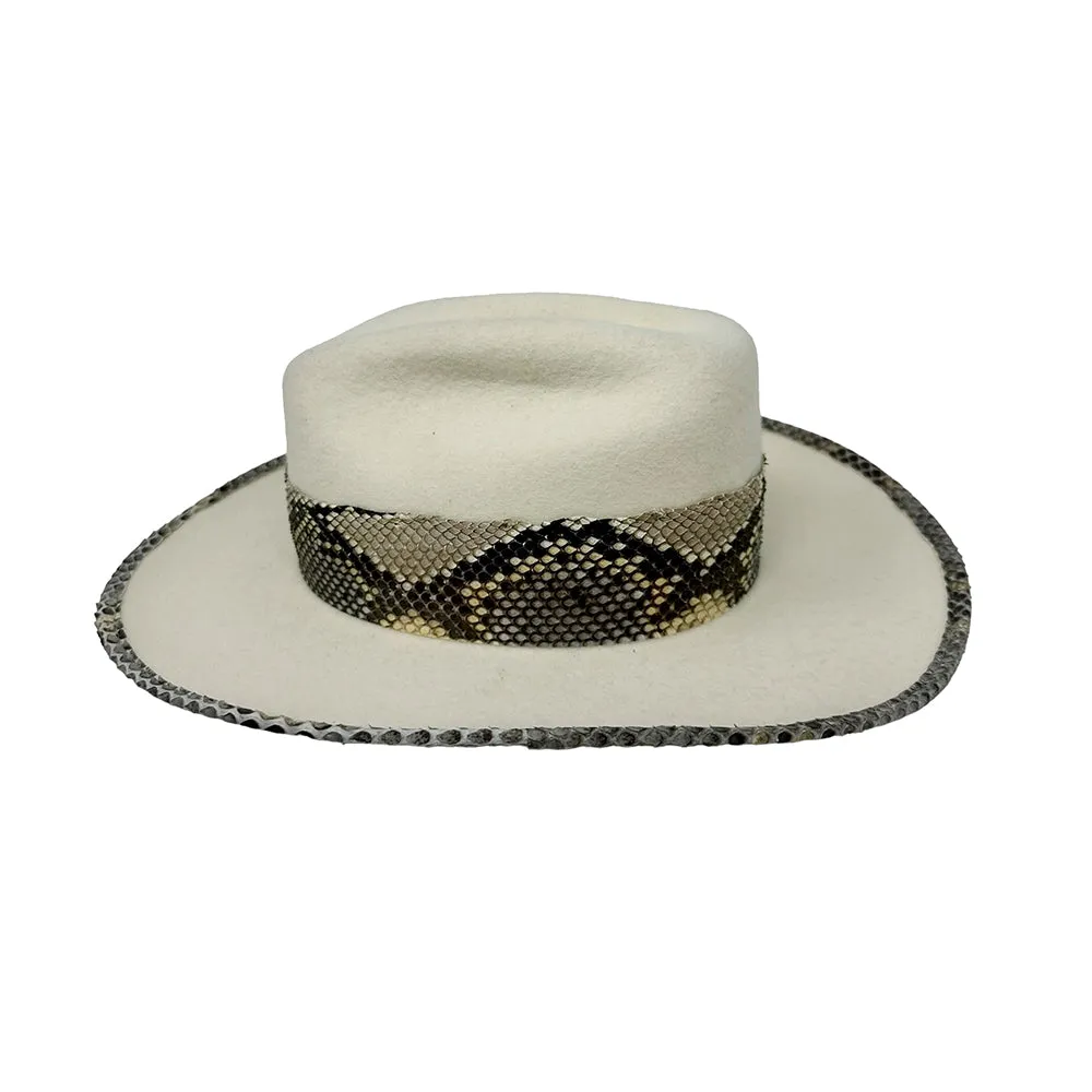 Cattleman's Crease Ivory Python