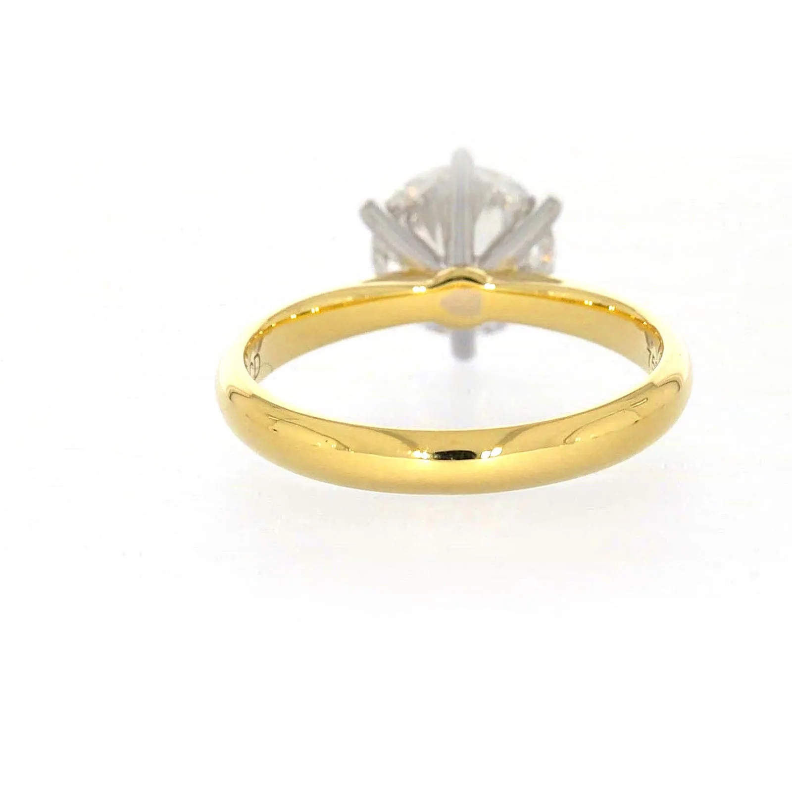 Celebration 18ct Two Tone Gold Round Brilliant Cut 2 Carat tw of Certified Lab Grown Diamonds Ring