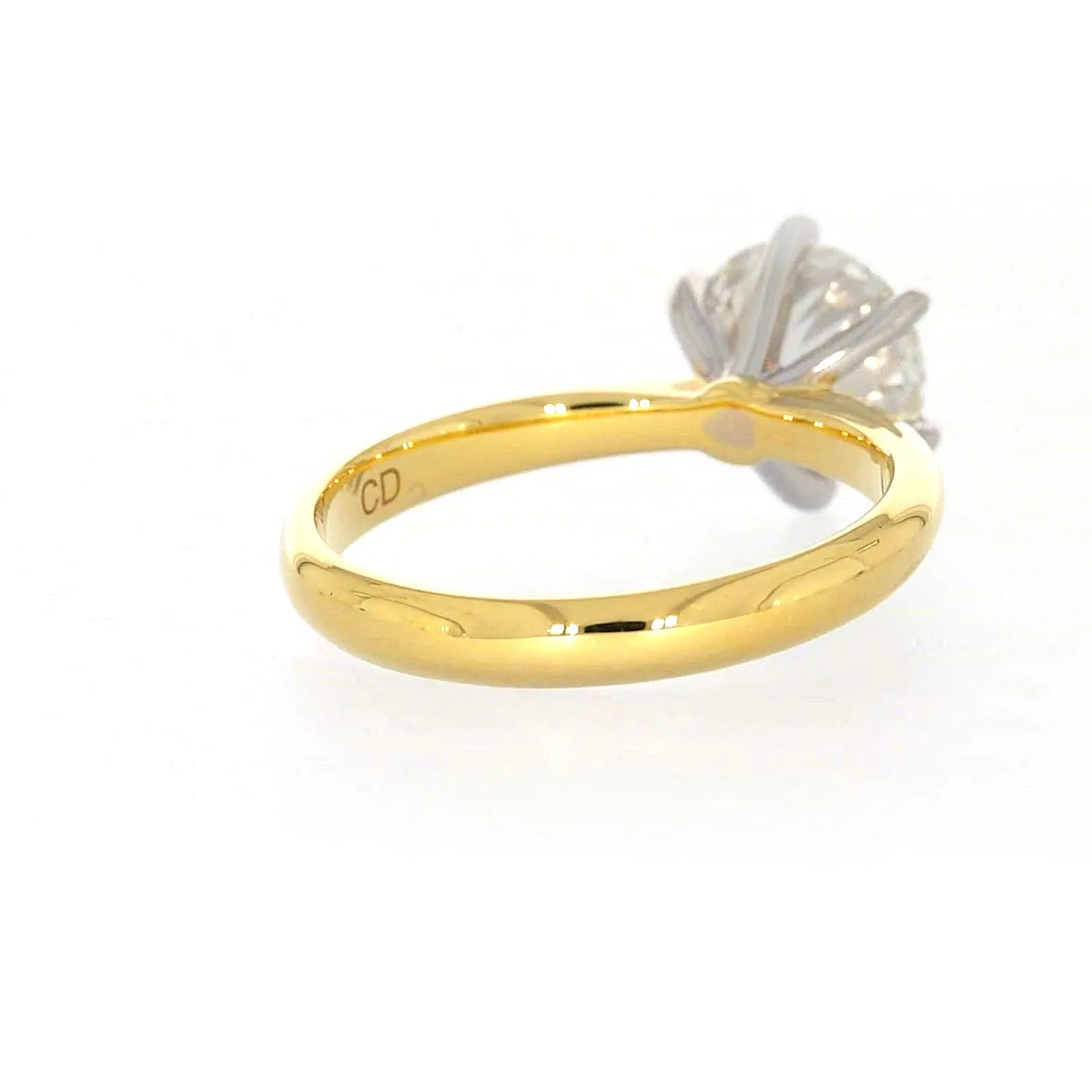 Celebration 18ct Two Tone Gold Round Brilliant Cut 2 Carat tw of Certified Lab Grown Diamonds Ring