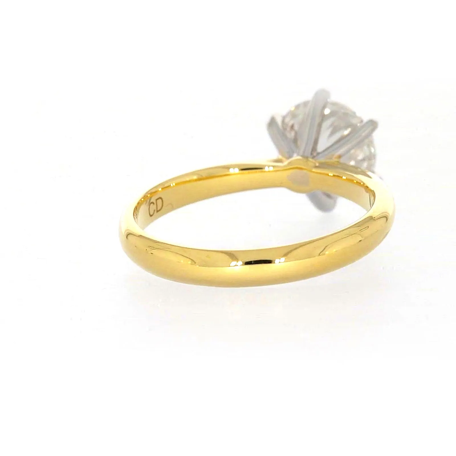 Celebration 18ct Two Tone Gold Round Brilliant Cut 2 Carat tw of Certified Lab Grown Diamonds Ring