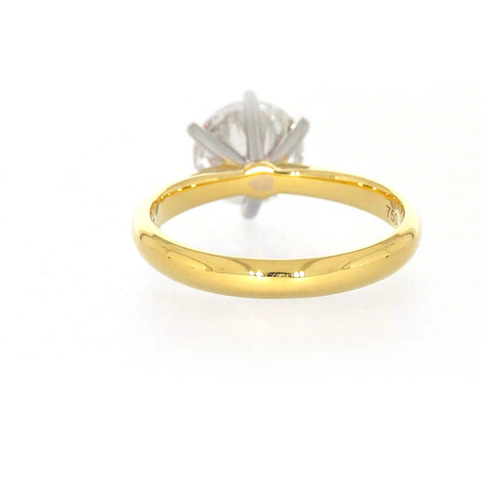 Celebration 18ct Two Tone Gold Round Brilliant Cut 2 Carat tw of Certified Lab Grown Diamonds Ring