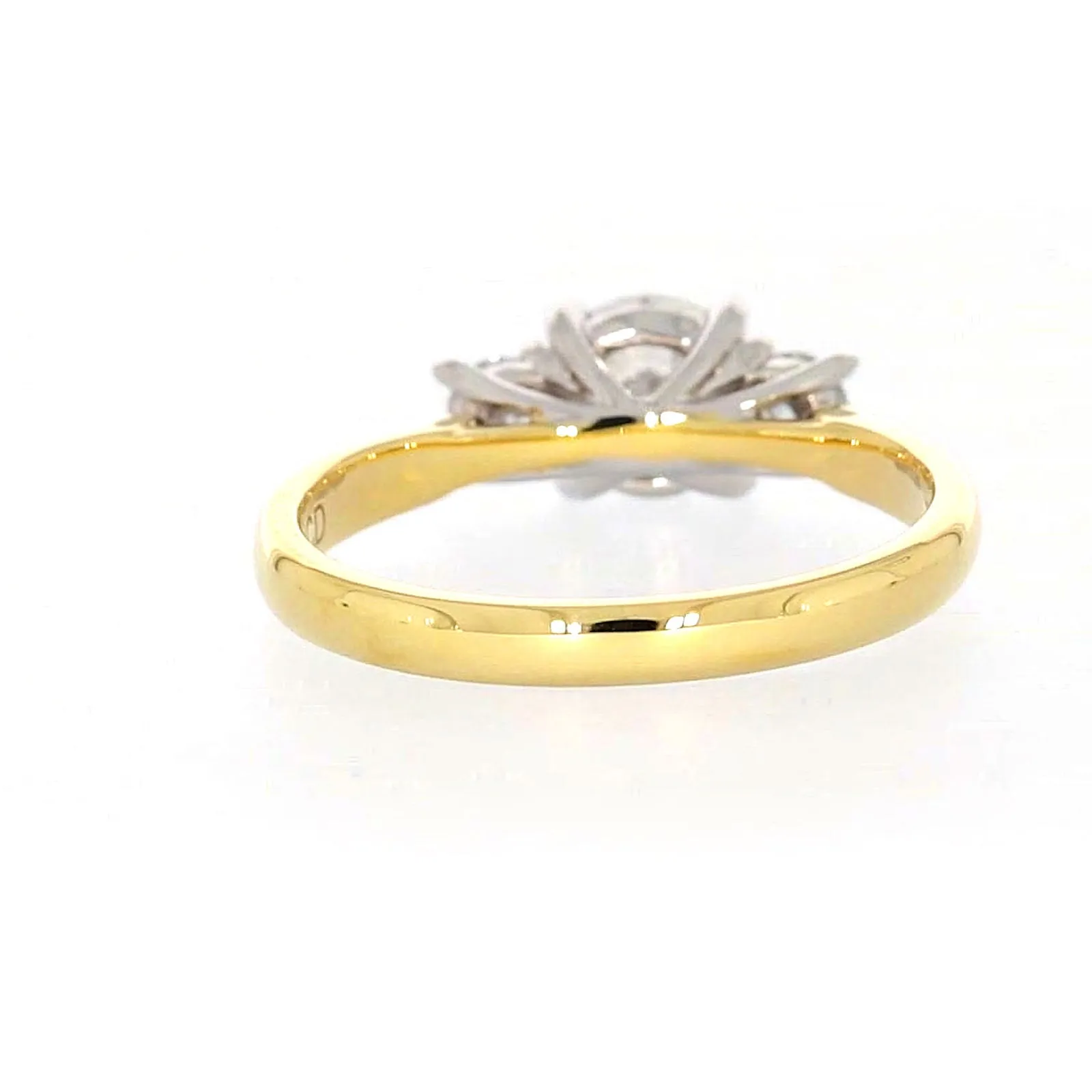 Celebration 18ct Yellow Gold Round Brilliant Cut 1 Carat tw of Certified Lab Grown Diamonds Ring