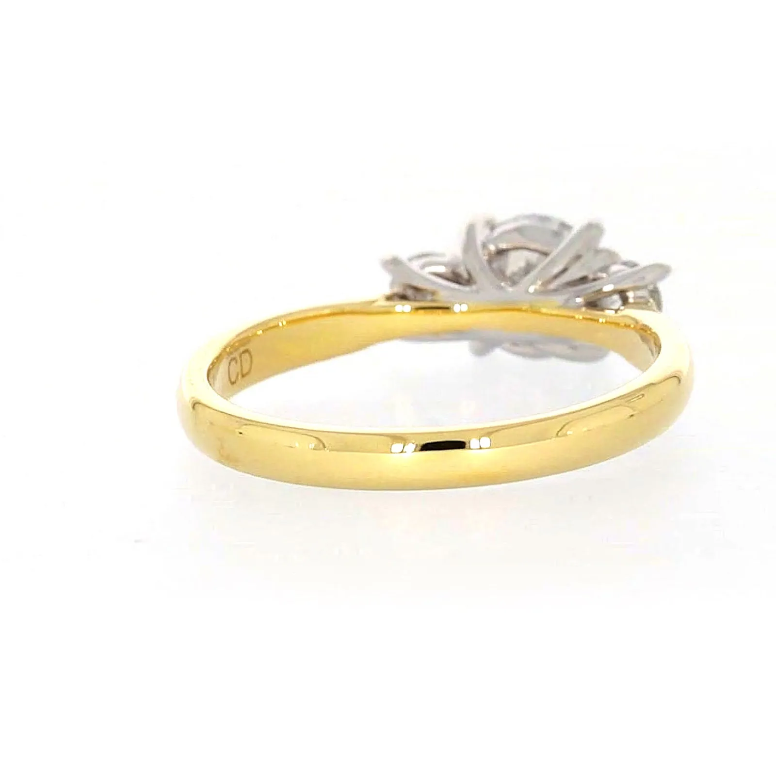 Celebration 18ct Yellow Gold Round Brilliant Cut 1 Carat tw of Certified Lab Grown Diamonds Ring