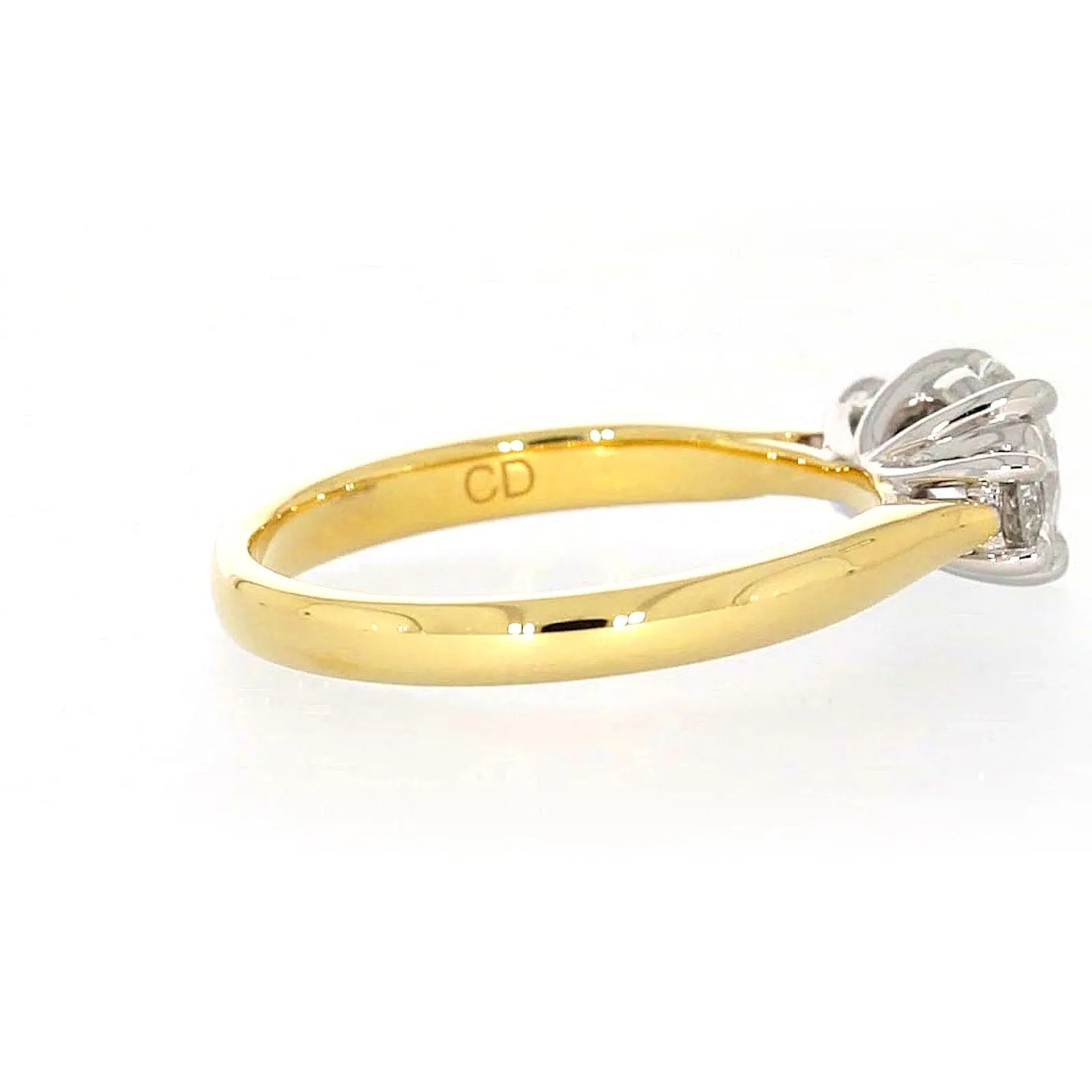 Celebration 18ct Yellow Gold Round Brilliant Cut 1 Carat tw of Certified Lab Grown Diamonds Ring