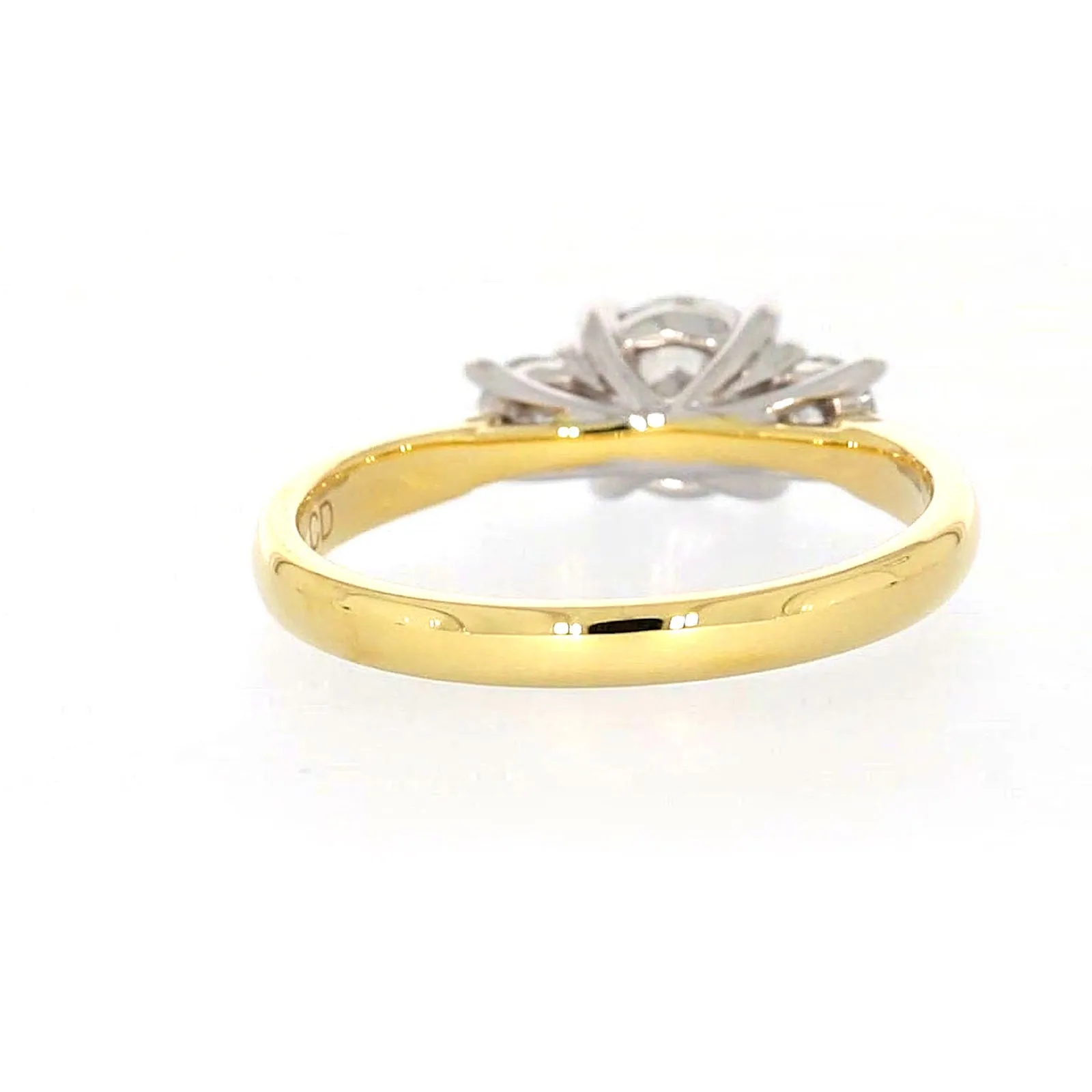 Celebration 18ct Yellow Gold Round Brilliant Cut 1 Carat tw of Certified Lab Grown Diamonds Ring