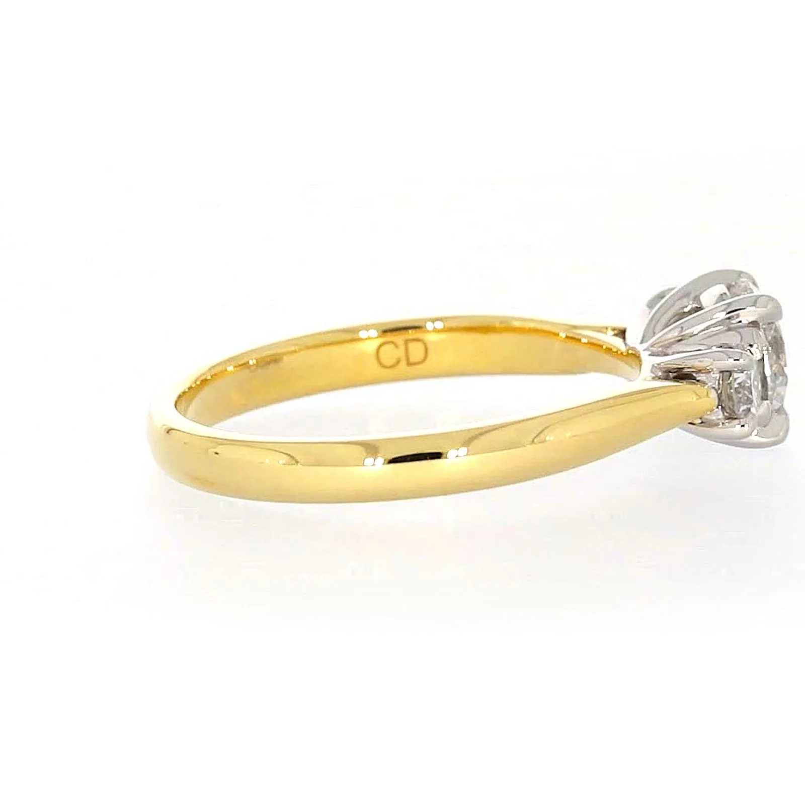 Celebration 18ct Yellow Gold Round Brilliant Cut 1 Carat tw of Certified Lab Grown Diamonds Ring