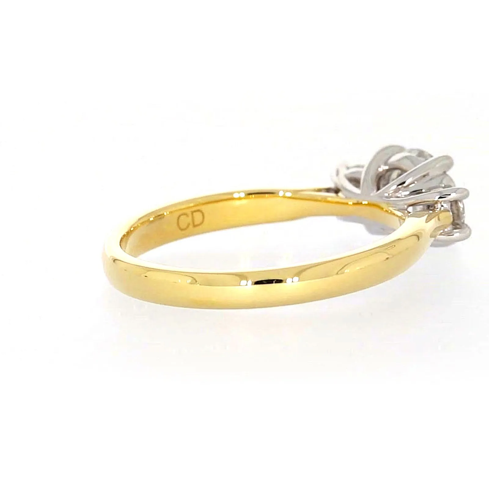 Celebration 18ct Yellow Gold Round Brilliant Cut 1 Carat tw of Certified Lab Grown Diamonds Ring