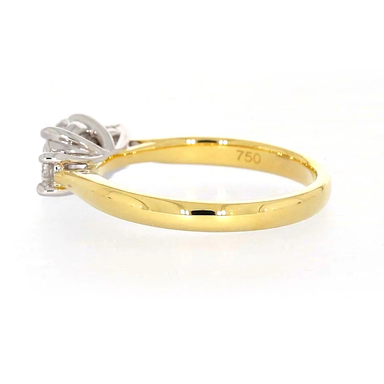 Celebration 18ct Yellow Gold Round Brilliant Cut 1 Carat tw of Certified Lab Grown Diamonds Ring