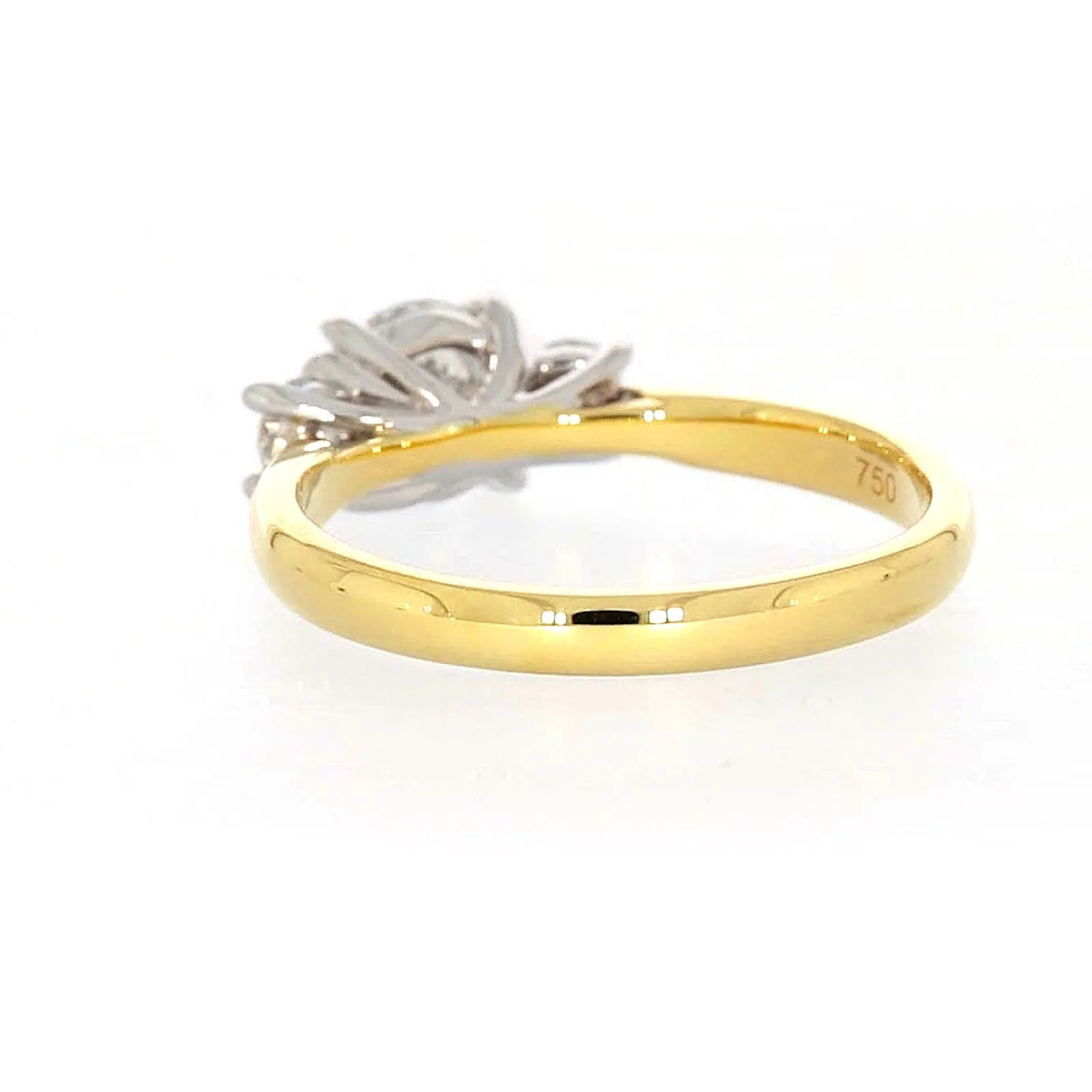 Celebration 18ct Yellow Gold Round Brilliant Cut 1 Carat tw of Certified Lab Grown Diamonds Ring