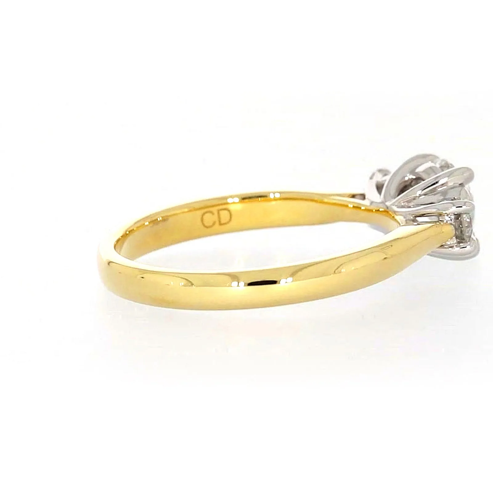 Celebration 18ct Yellow Gold Round Brilliant Cut 1 Carat tw of Certified Lab Grown Diamonds Ring