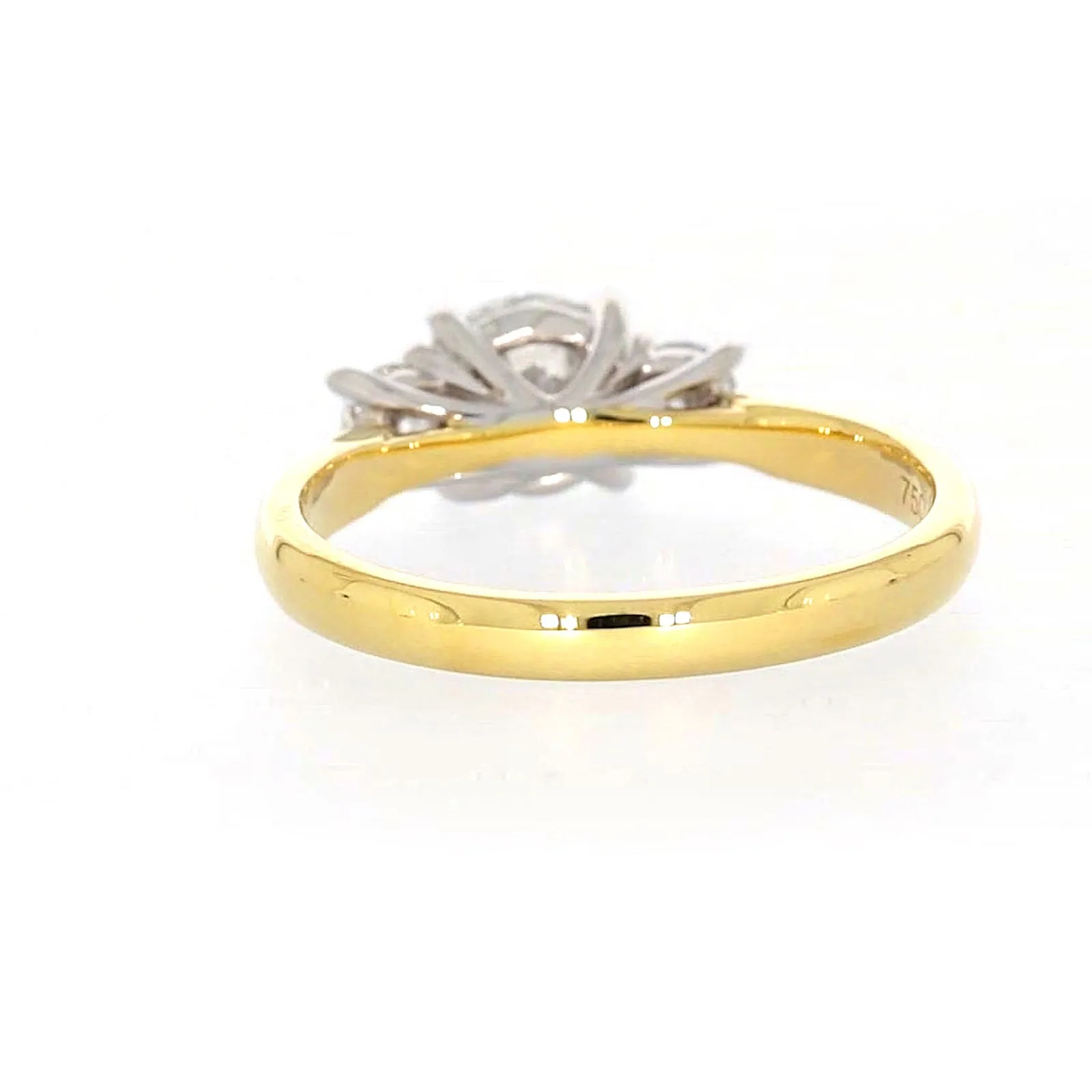 Celebration 18ct Yellow Gold Round Brilliant Cut 1 Carat tw of Certified Lab Grown Diamonds Ring