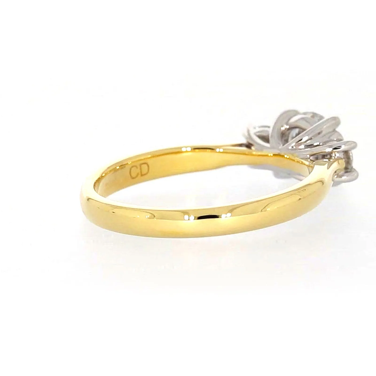 Celebration 18ct Yellow Gold Round Brilliant Cut 1 Carat tw of Certified Lab Grown Diamonds Ring