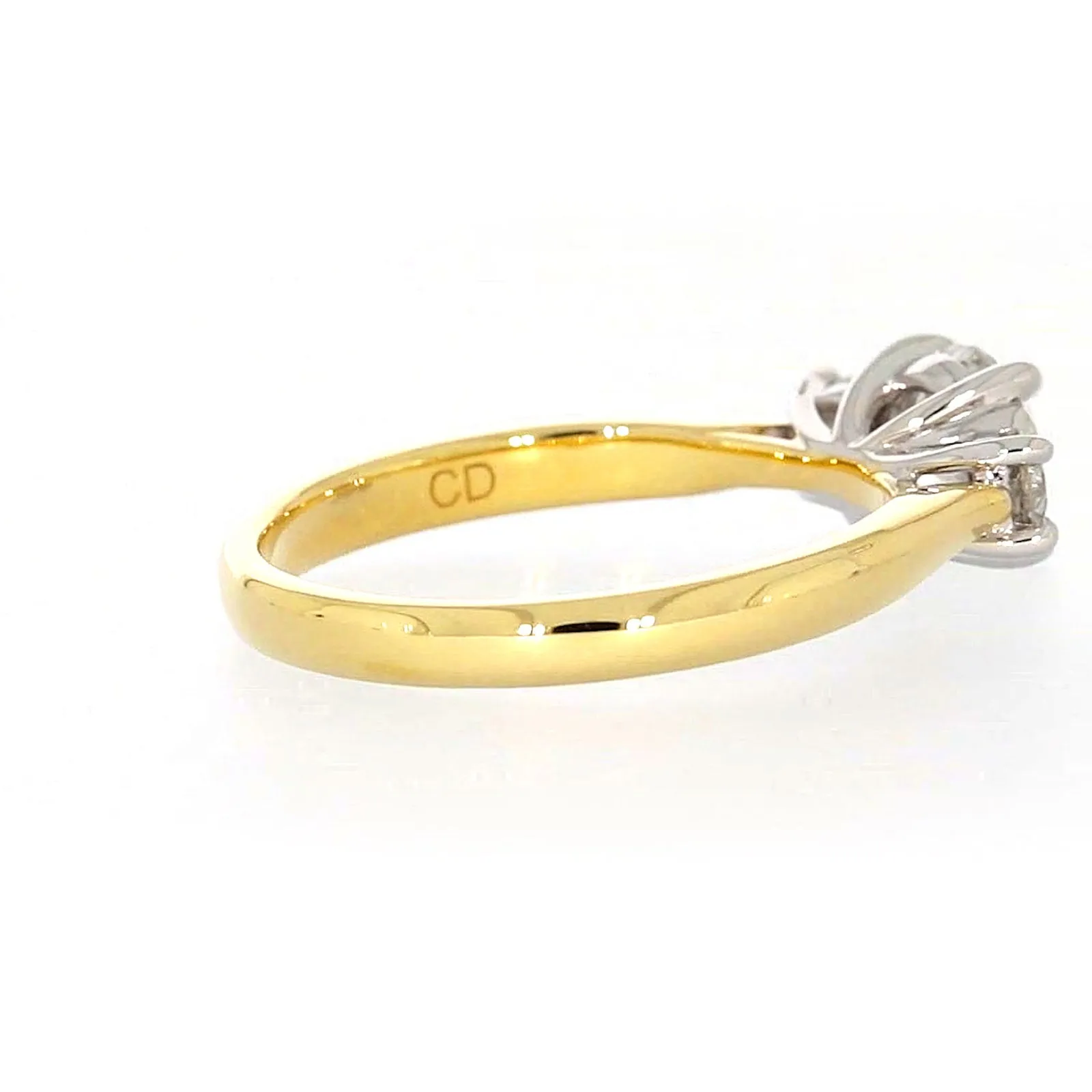 Celebration 18ct Yellow Gold Round Brilliant Cut 1 Carat tw of Certified Lab Grown Diamonds Ring