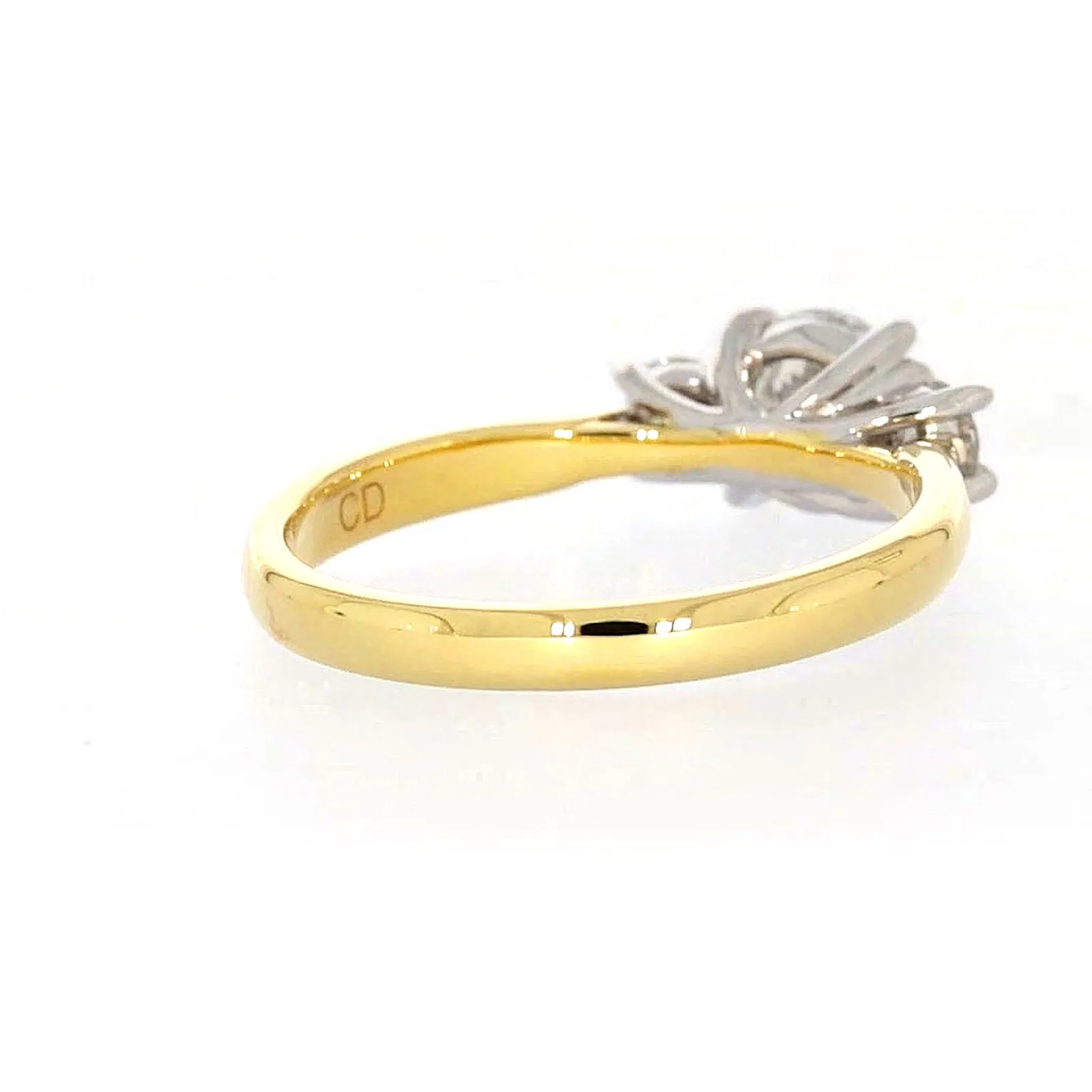 Celebration 18ct Yellow Gold Round Brilliant Cut 1 Carat tw of Certified Lab Grown Diamonds Ring