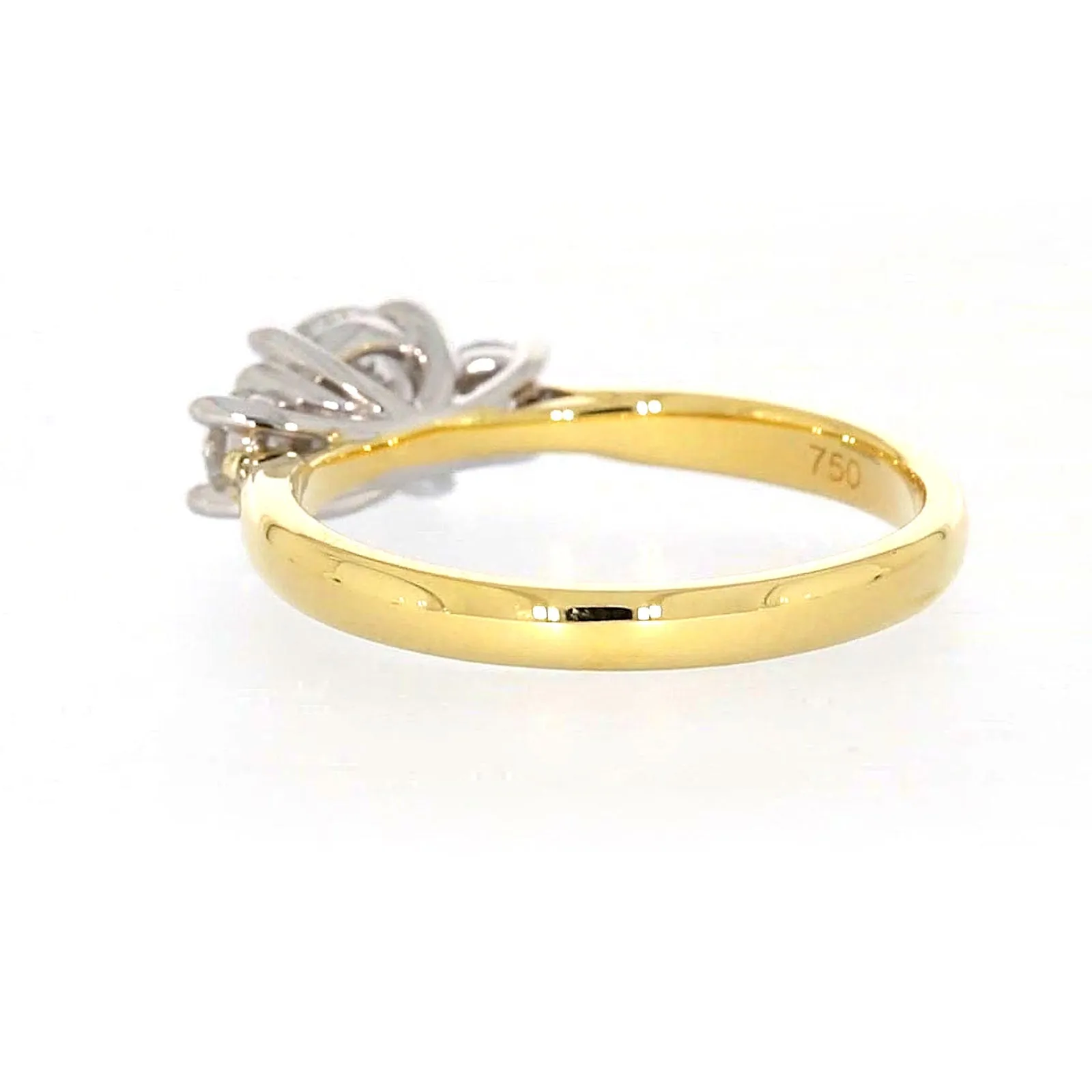 Celebration 18ct Yellow Gold Round Brilliant Cut 1 Carat tw of Certified Lab Grown Diamonds Ring