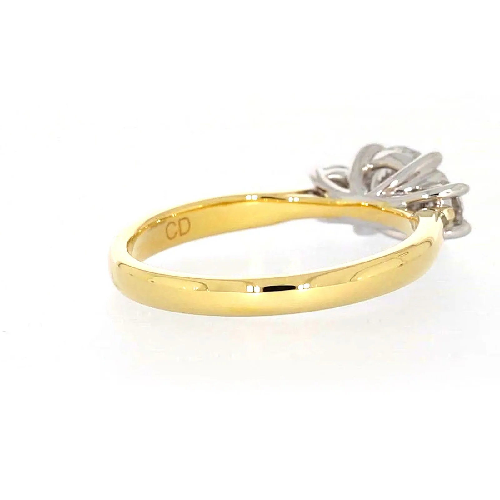 Celebration 18ct Yellow Gold Round Brilliant Cut 1 Carat tw of Certified Lab Grown Diamonds Ring