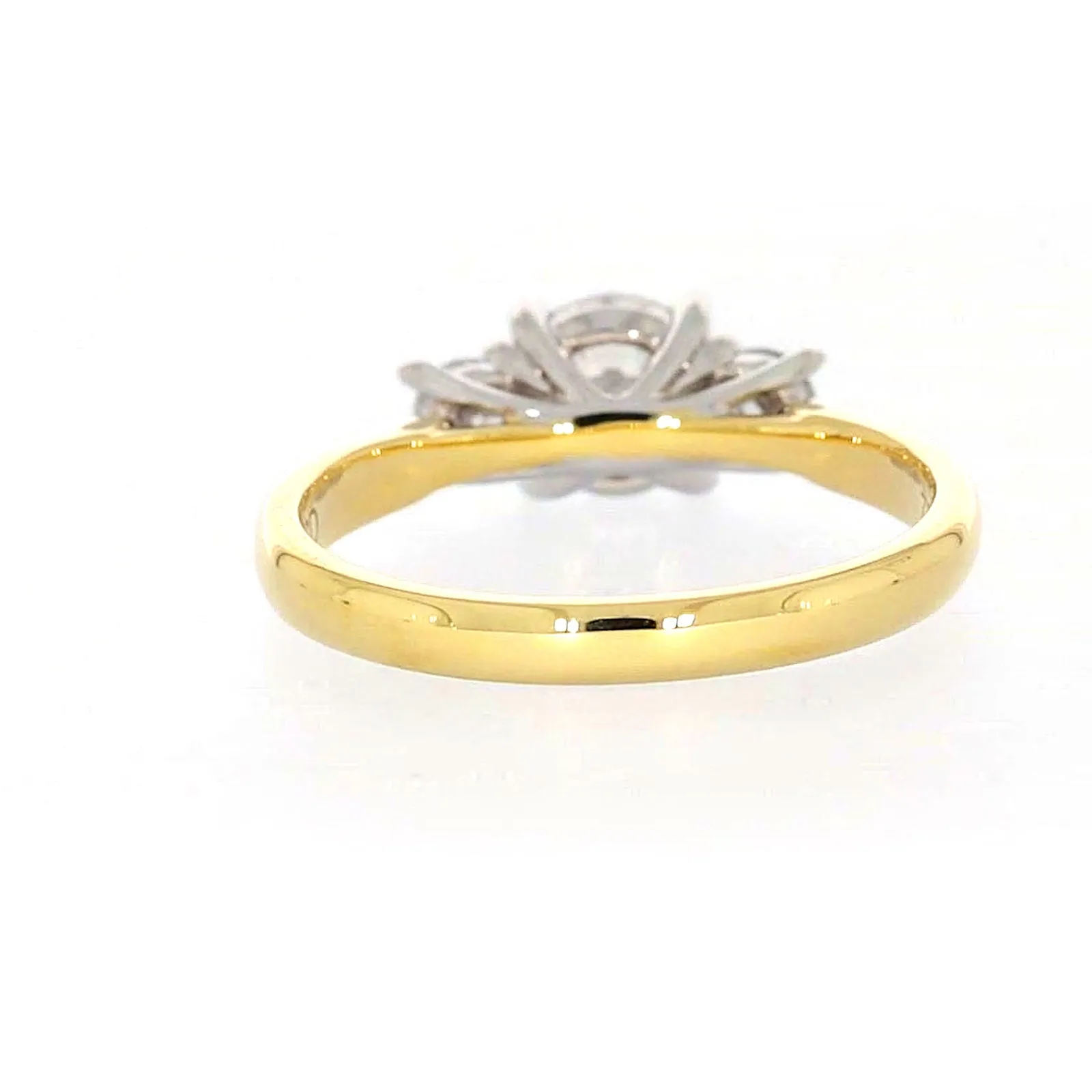 Celebration 18ct Yellow Gold Round Brilliant Cut 1 Carat tw of Certified Lab Grown Diamonds Ring