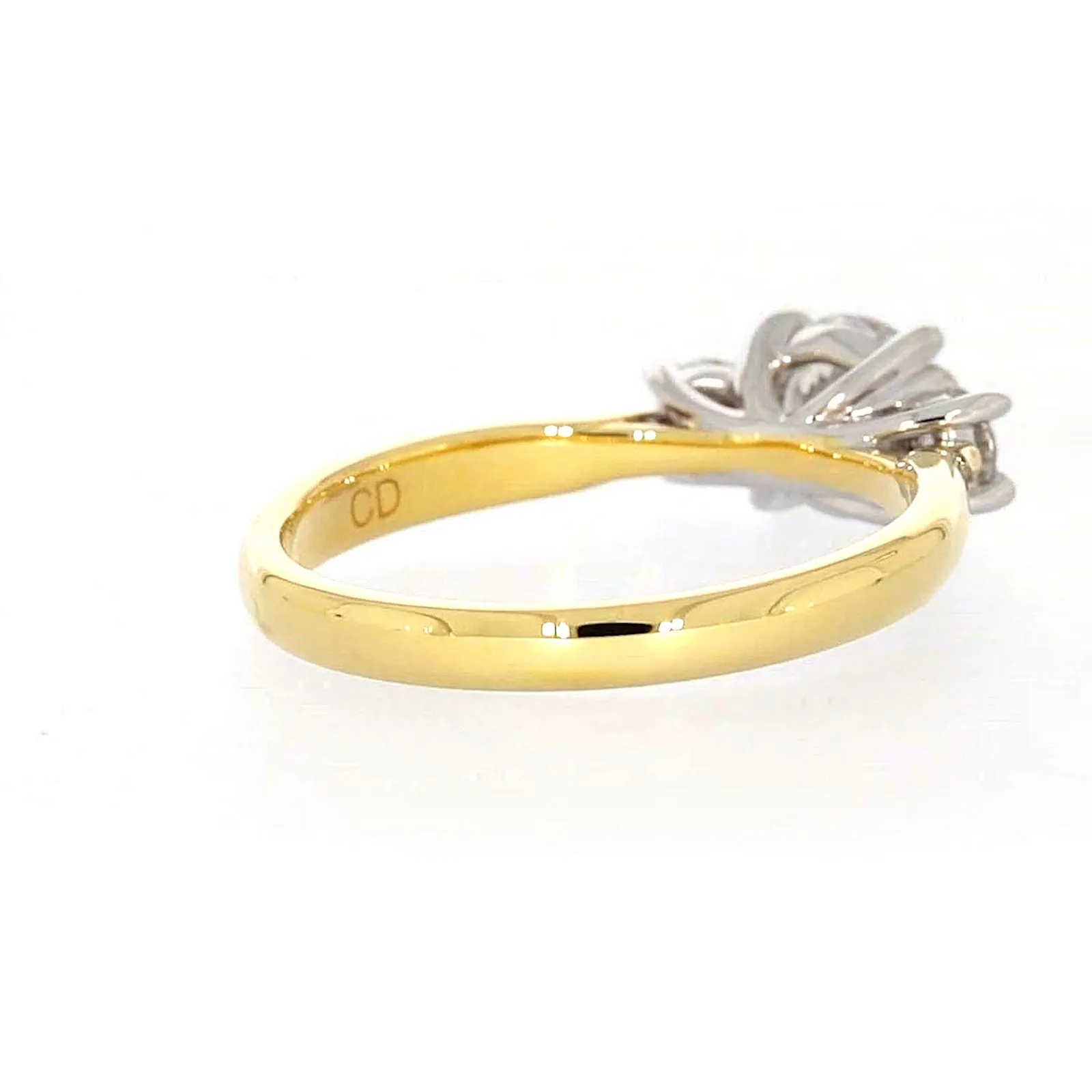 Celebration 18ct Yellow Gold Round Brilliant Cut 1 Carat tw of Certified Lab Grown Diamonds Ring