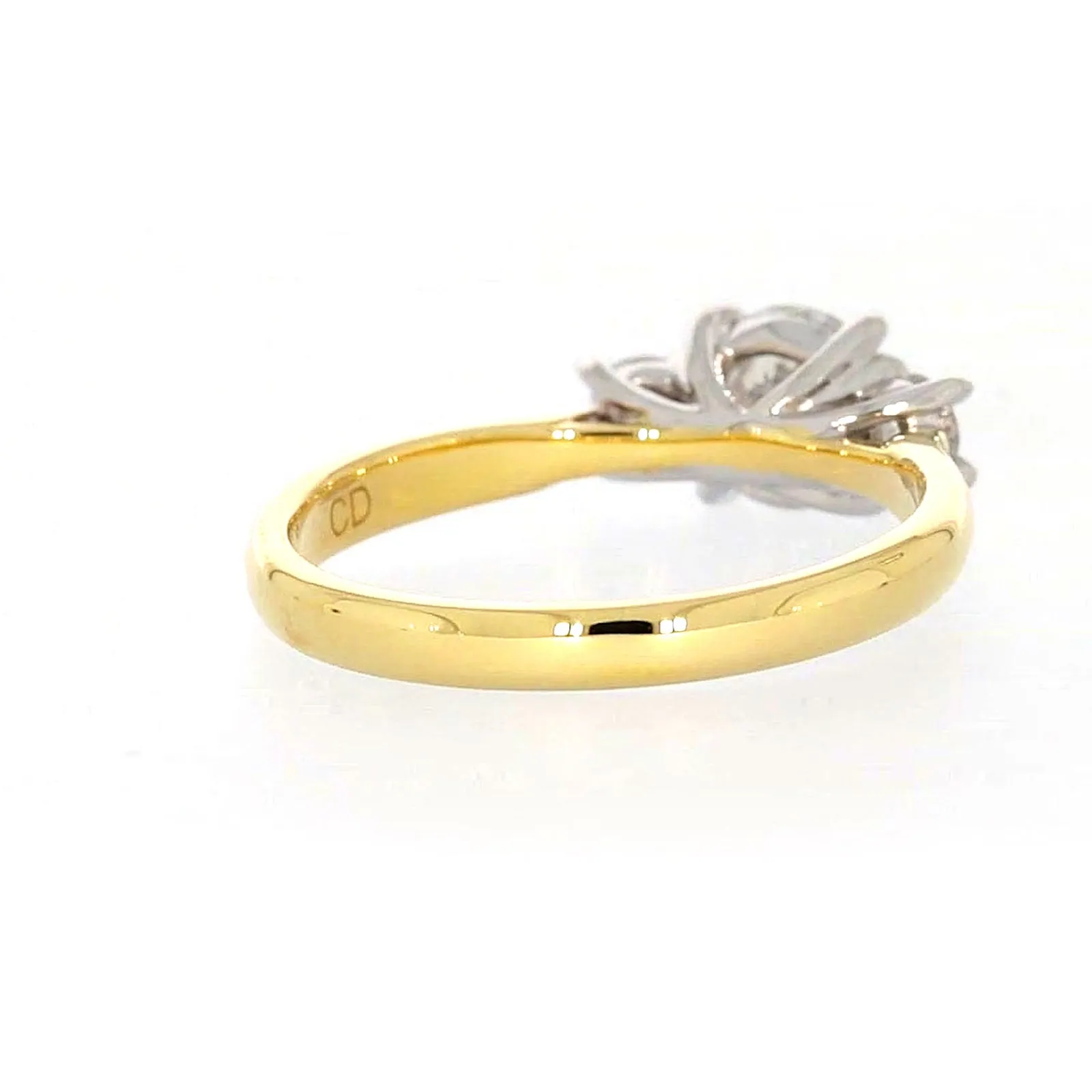 Celebration 18ct Yellow Gold Round Brilliant Cut 1 Carat tw of Certified Lab Grown Diamonds Ring