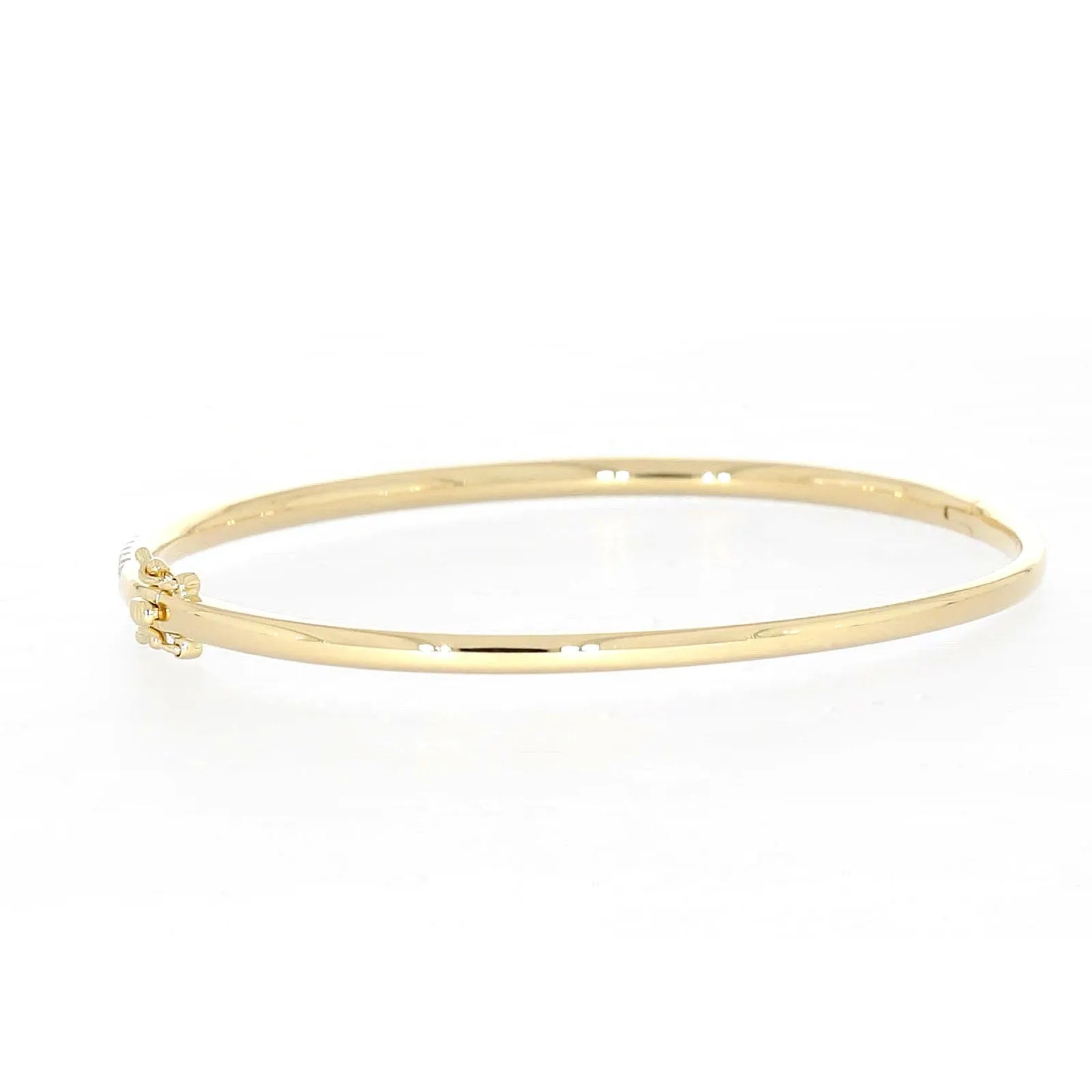 Celebration 9ct Yellow Gold Round Brilliant Cut 1 Carat tw of Lab Grown Diamonds Bangle