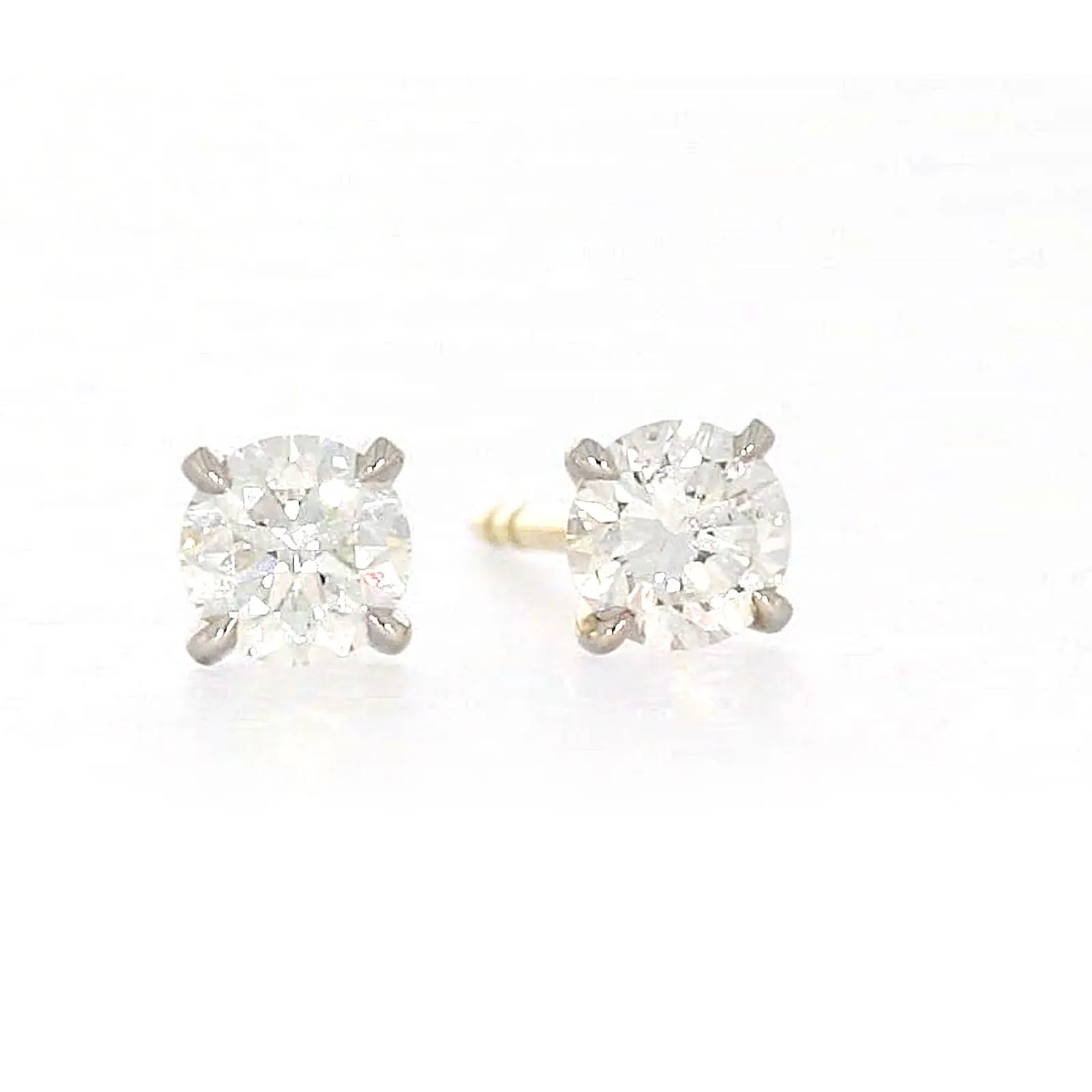 Celebration 9ct Yellow Gold Round Brilliant Cut 1/2 CARAT tw of Lab Grown Diamonds Stud Earrings