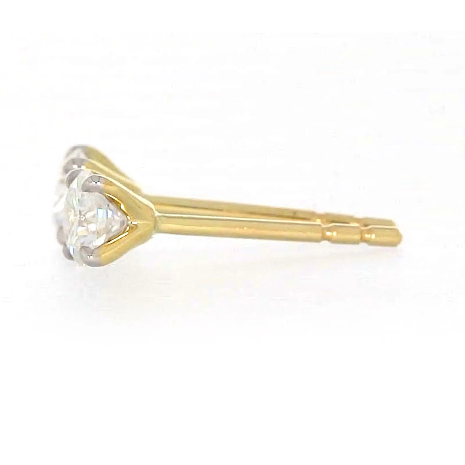 Celebration 9ct Yellow Gold Round Brilliant Cut 1/2 CARAT tw of Lab Grown Diamonds Stud Earrings